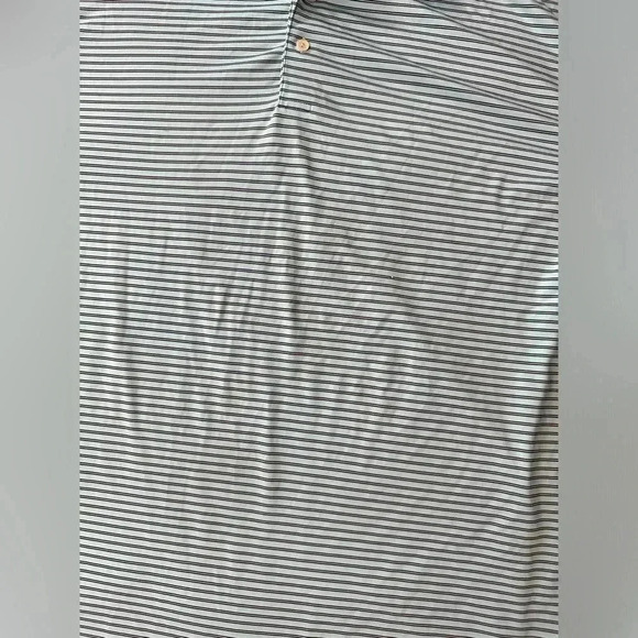 Peter Millar Summer Comfort XL Polo Light Blue Striped - Flawed - Picture 3 of 9